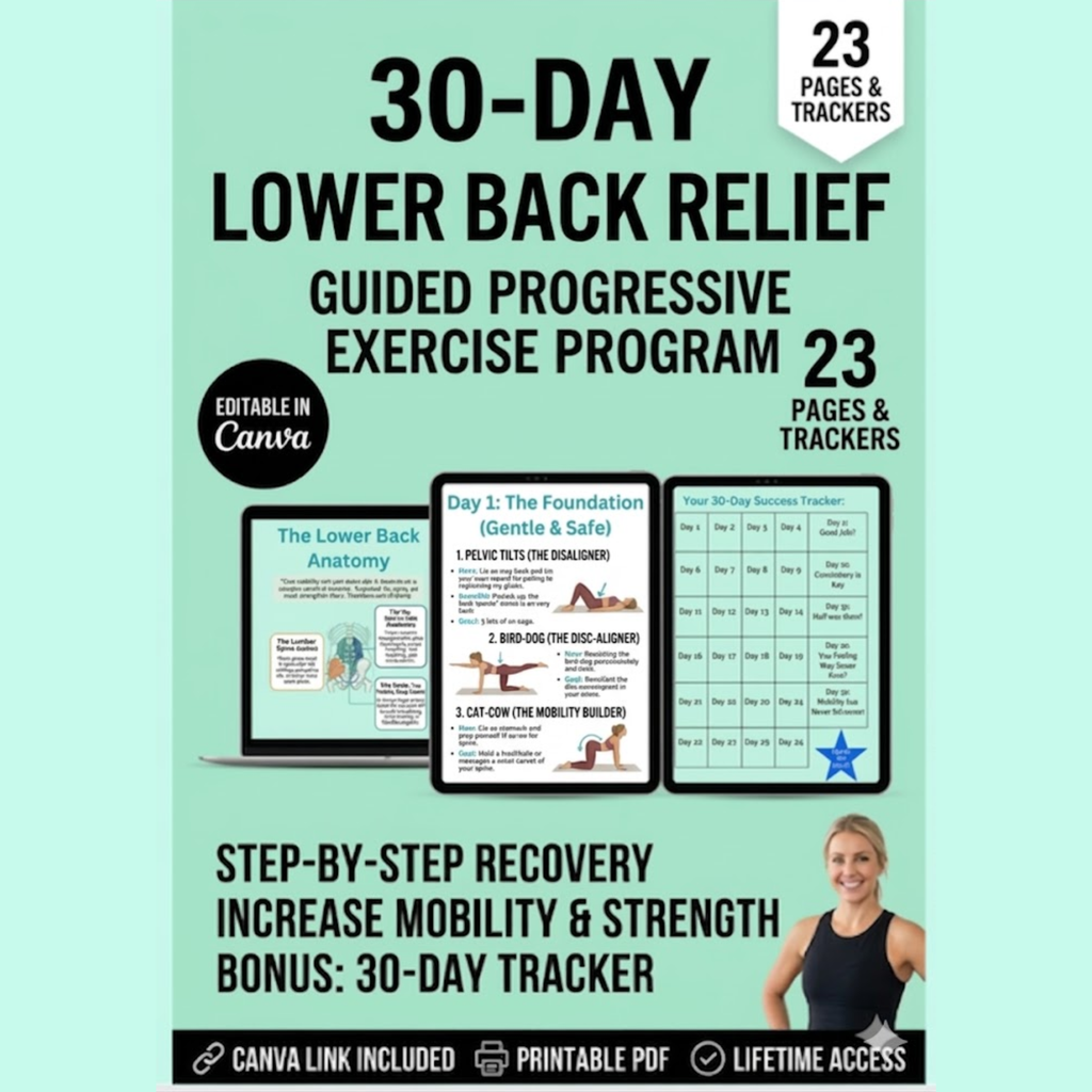 30-Day Lower Back Pain Relief E-Book (PDF Download)