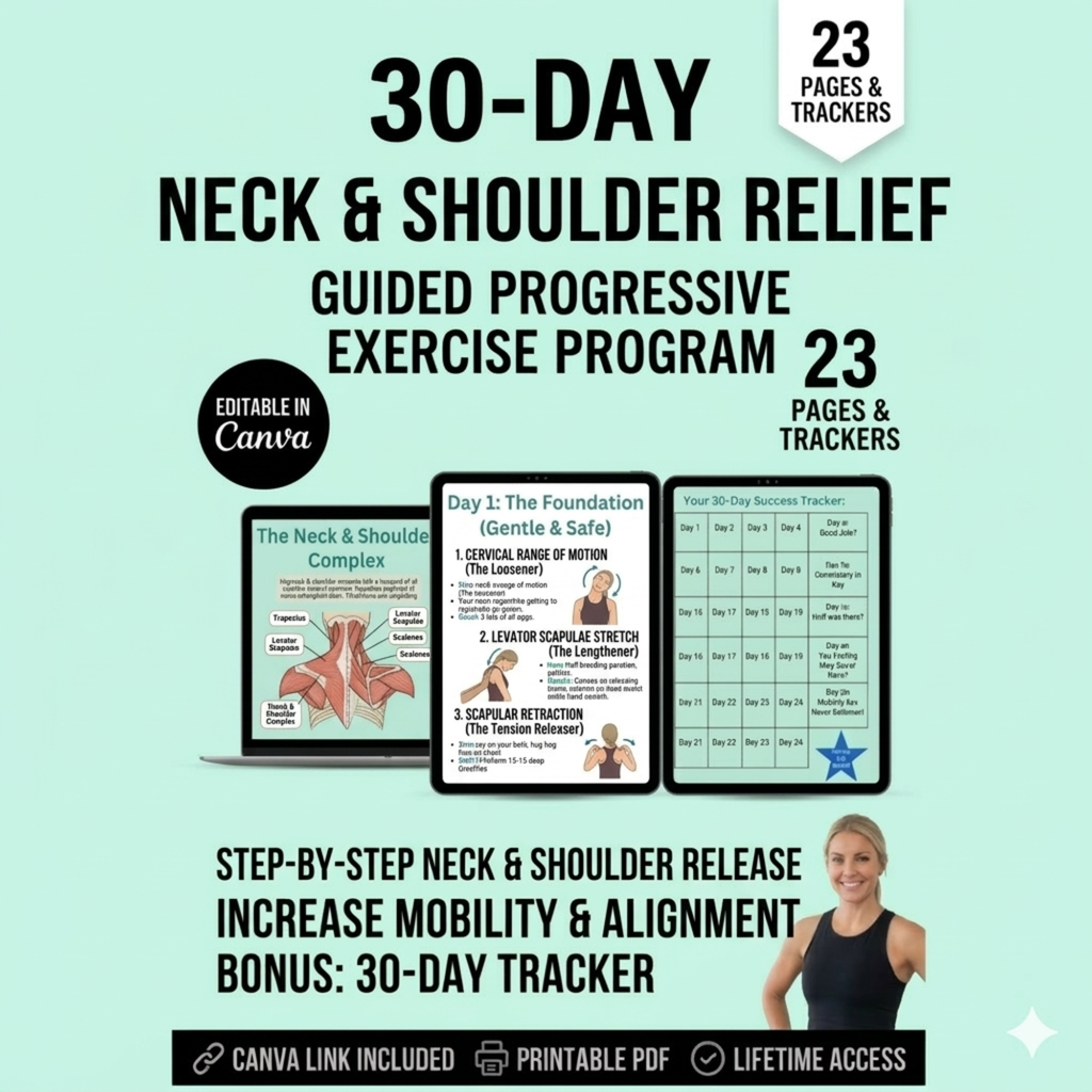30-Day Neck Shoulder Pain Relief E-Book (PDF Download)