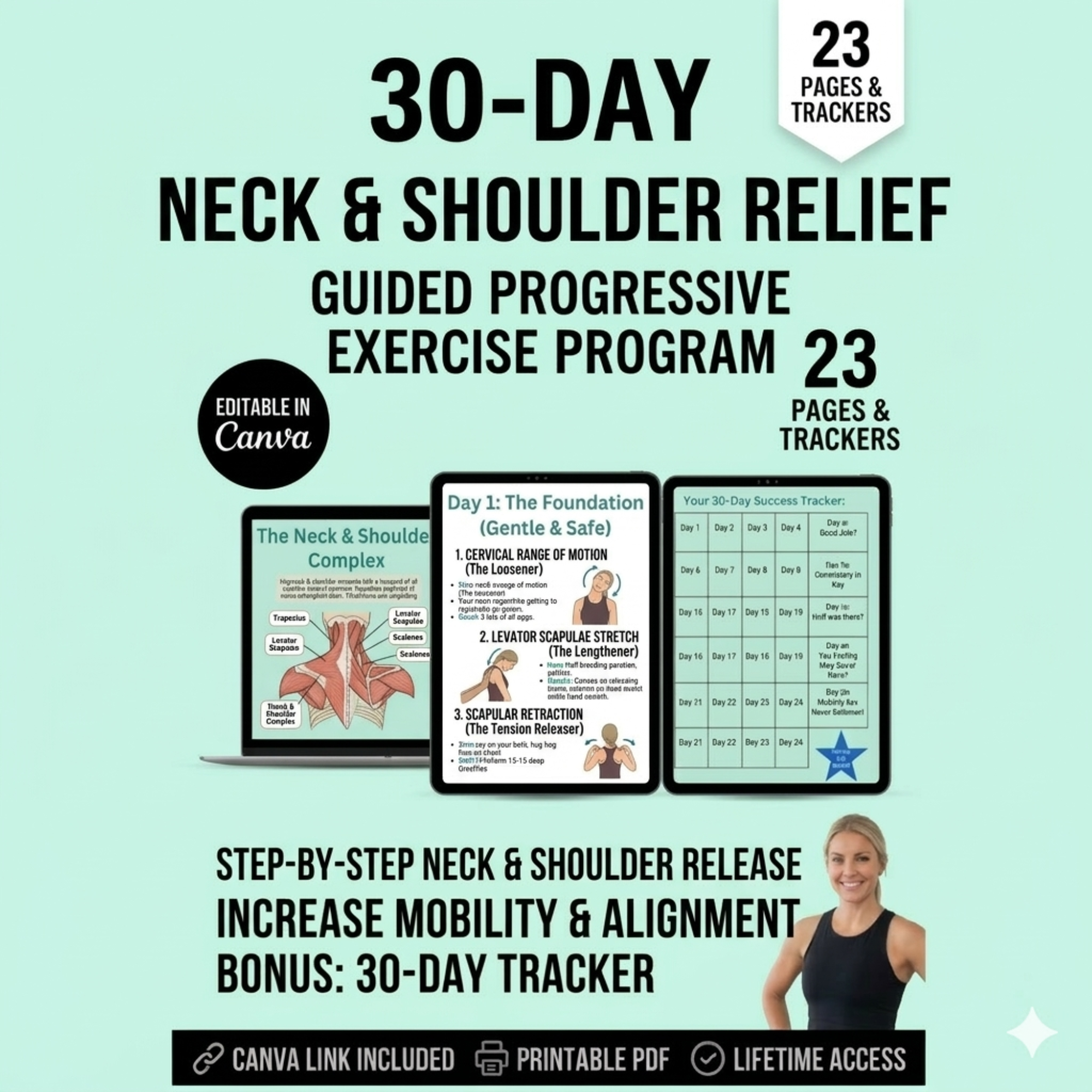 30-Day Neck Shoulder Pain Relief E-Book (PDF Download)