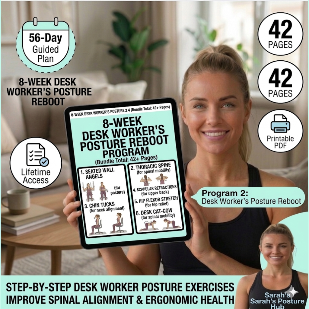 8 Week Tech Neck & Posture Correction Guide E-Book (PDF Download)