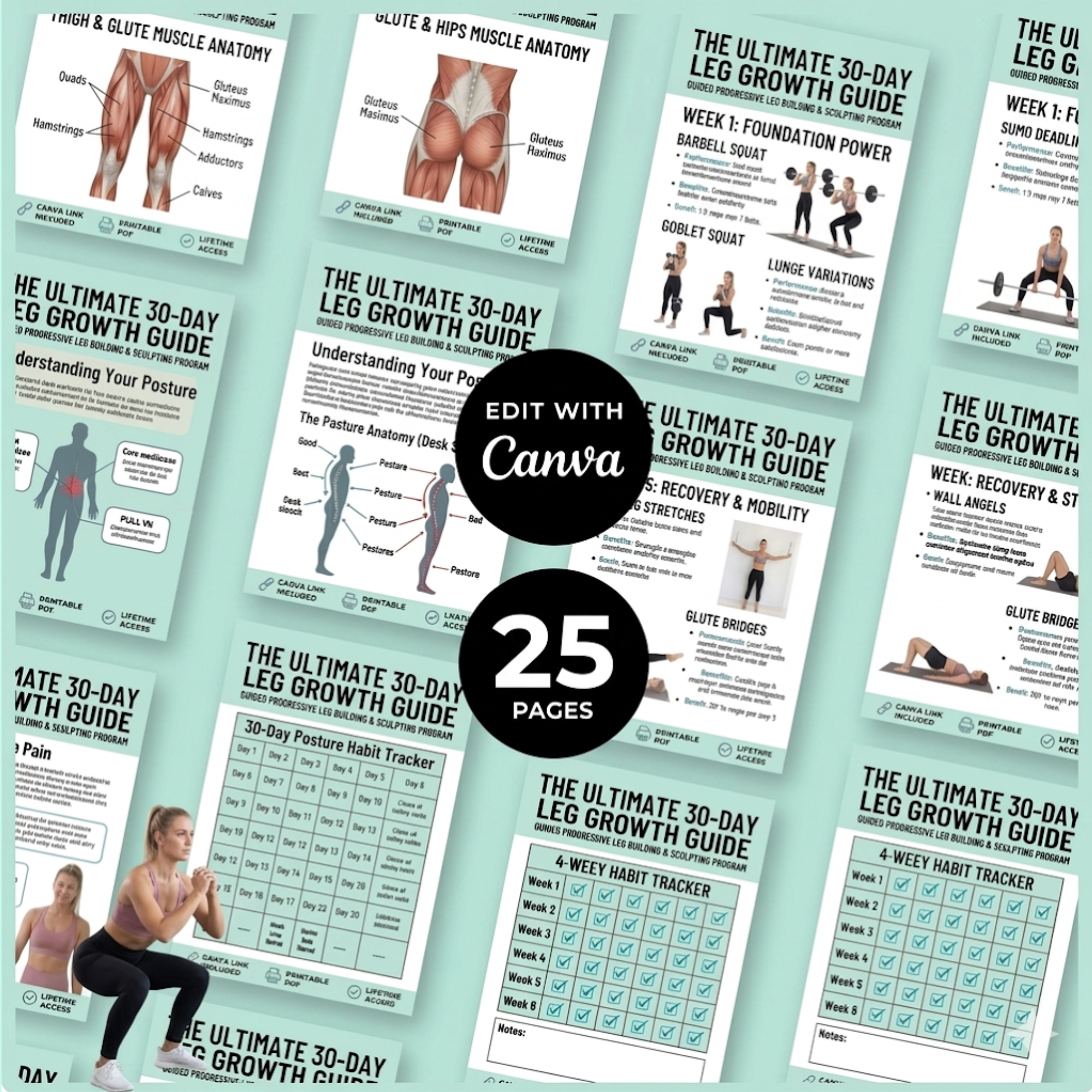 30 Day Leg Workout E-Book (PDF Download)