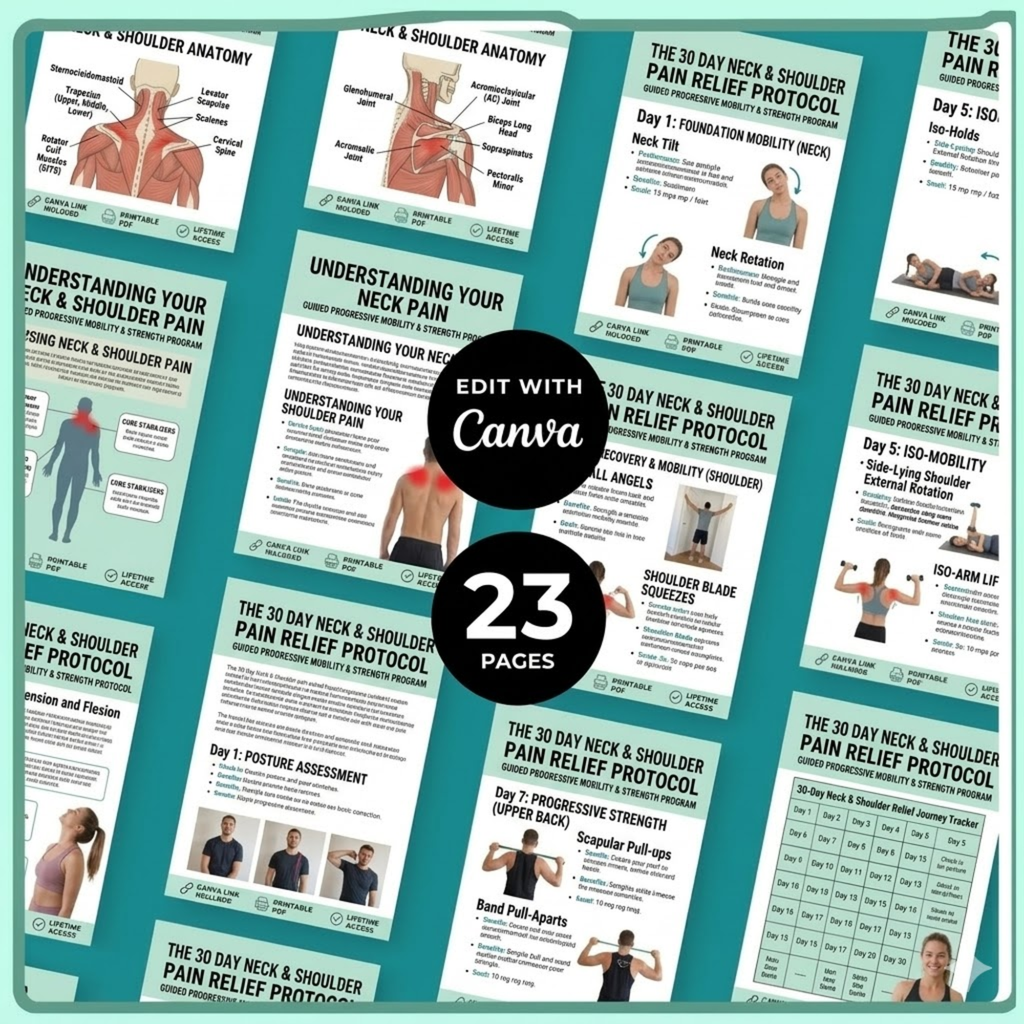 30-Day Neck Shoulder Pain Relief E-Book (PDF Download)