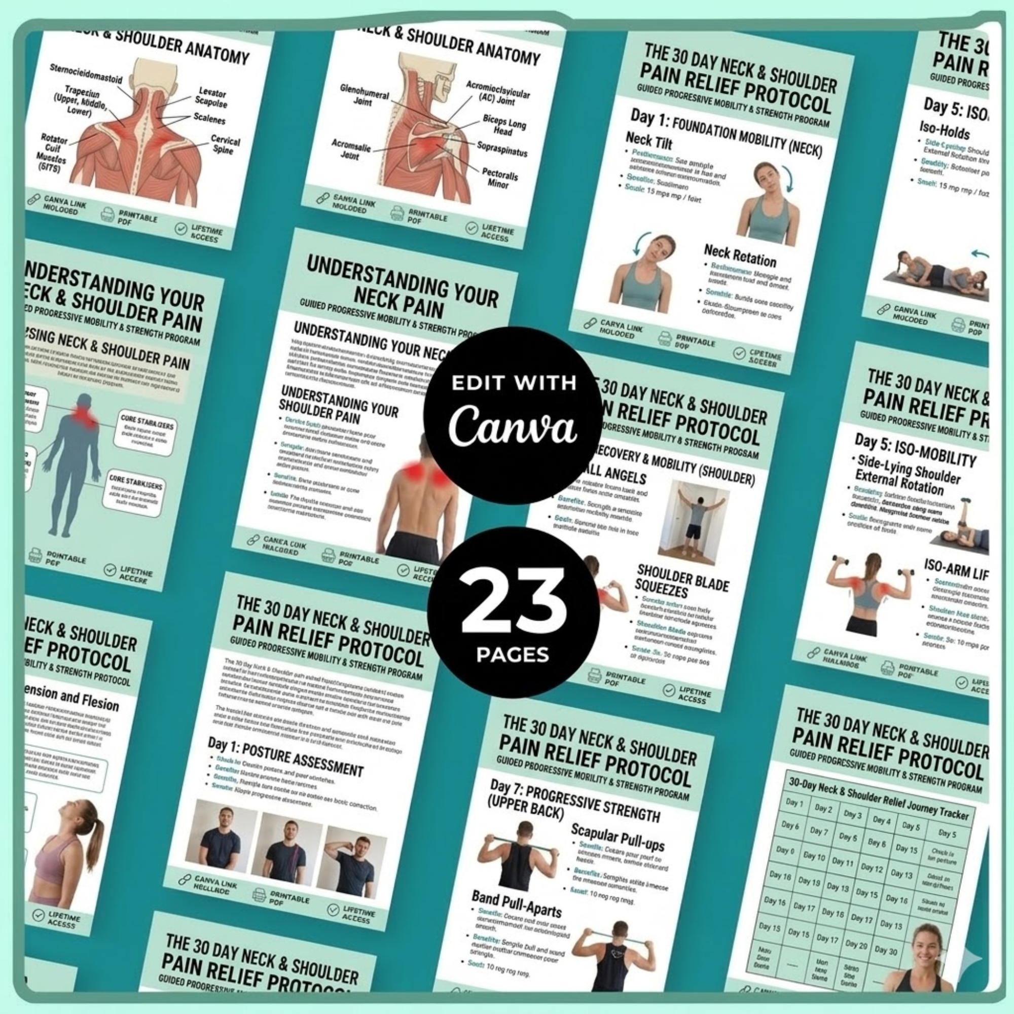 30-Day Neck Shoulder Pain Relief E-Book (PDF Download)