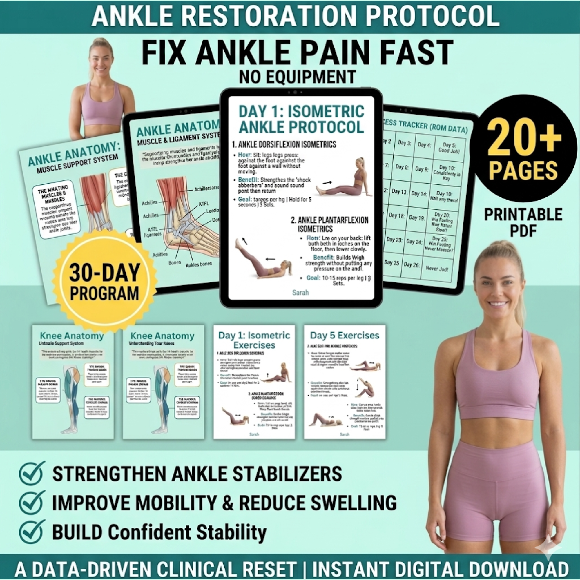 30 Day Ankle Recovery Guide E-Book (PDF Download)