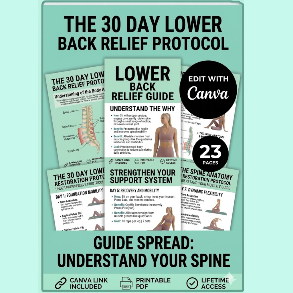 30-Day Lower Back Pain Relief E-Book (PDF Download)