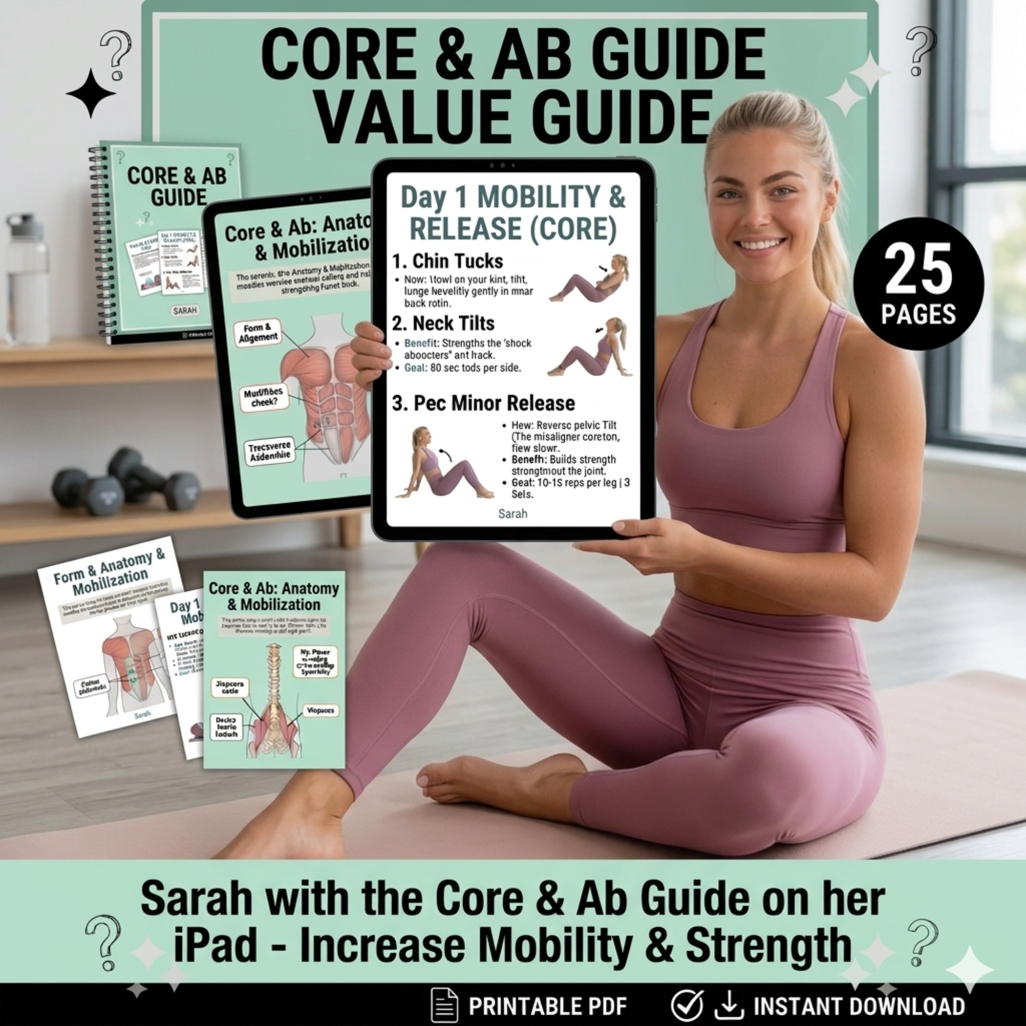30 Day Core & Ab Workout E-Book (PDF Download)