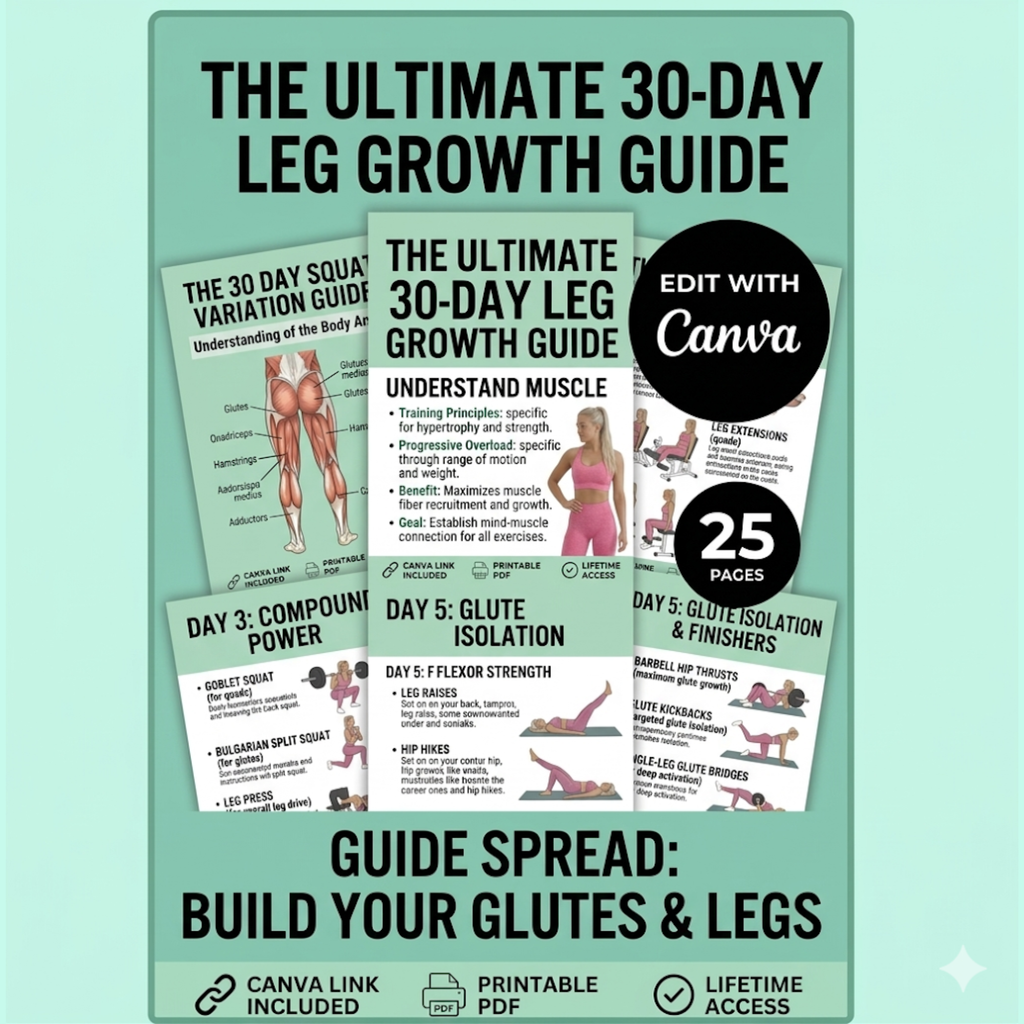 30 Day Leg Workout E-Book (PDF Download)