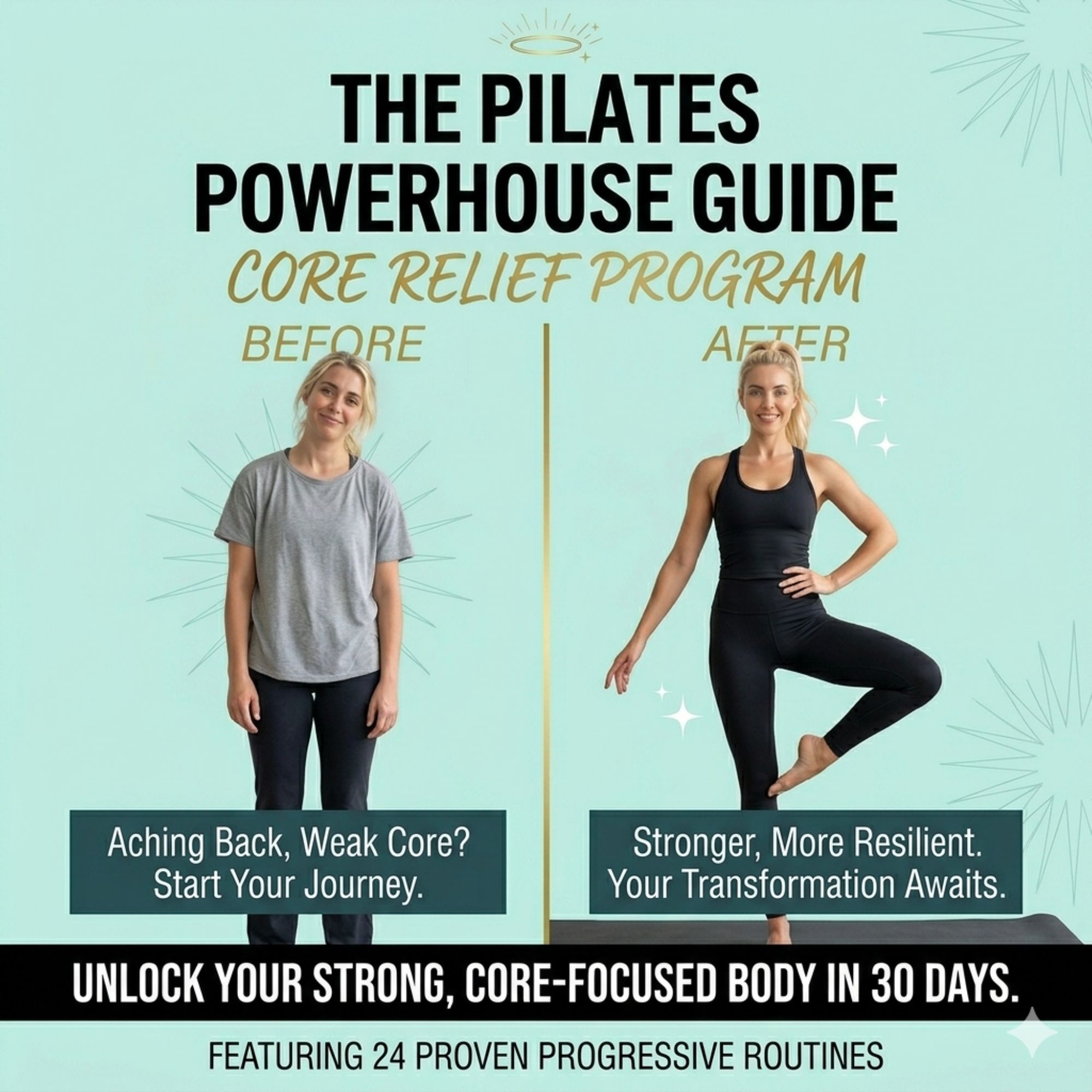 30 Day Pilates Core & Strength Guide E-Book (PDF Download)