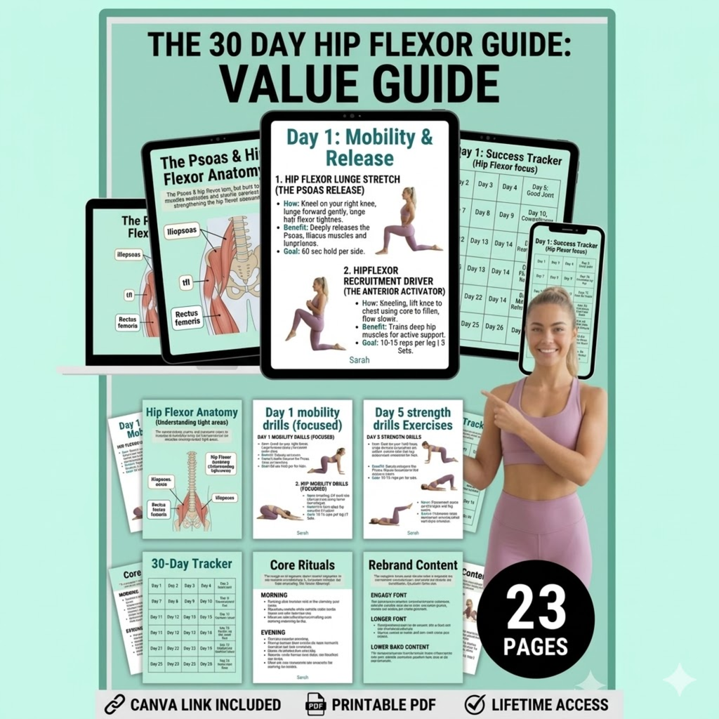 30-Day Hip Flexor Restoration E-Book (PDF Download)