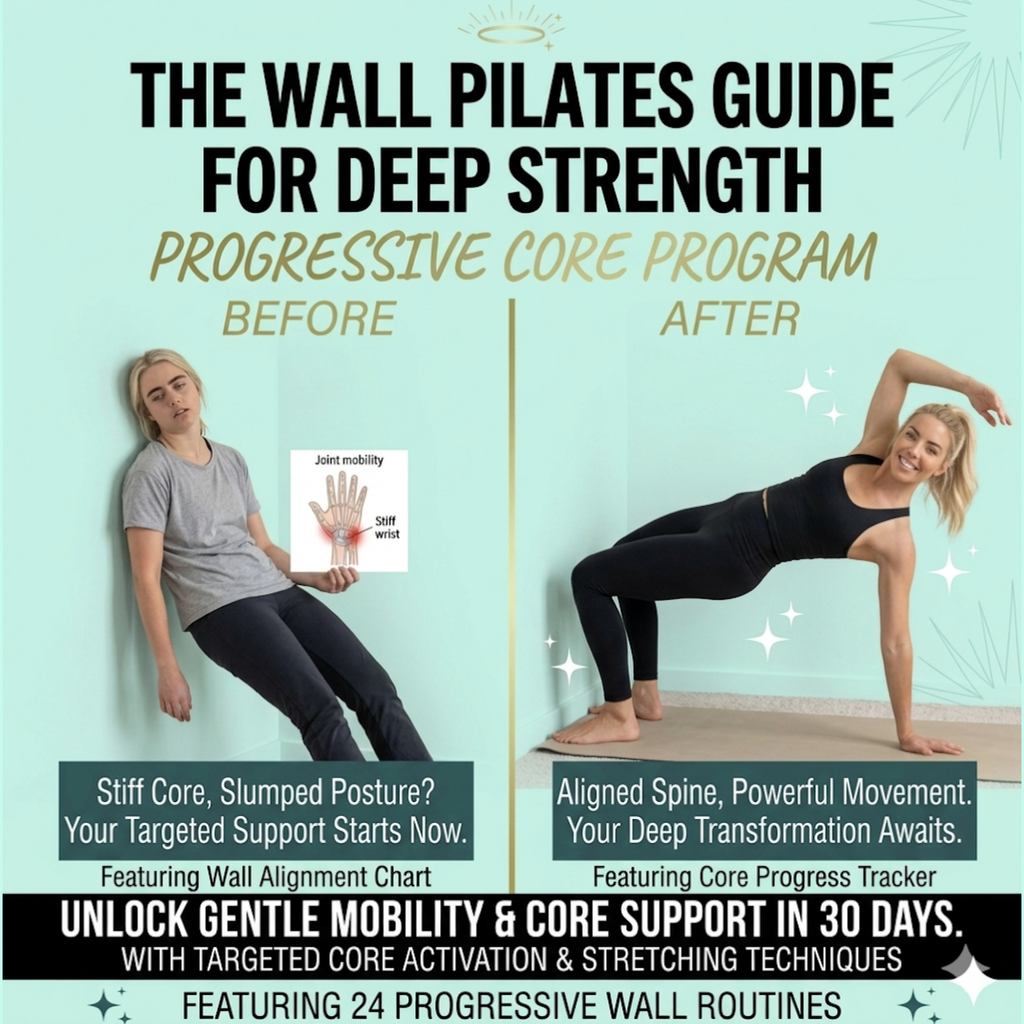 Wall Pilates Core Strength Guide E-Book (PDF Download)