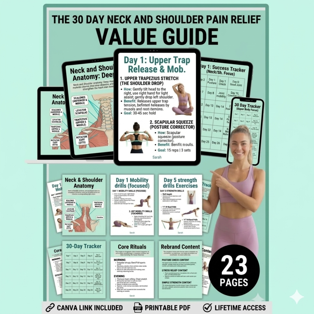 30-Day Neck Shoulder Pain Relief E-Book (PDF Download)