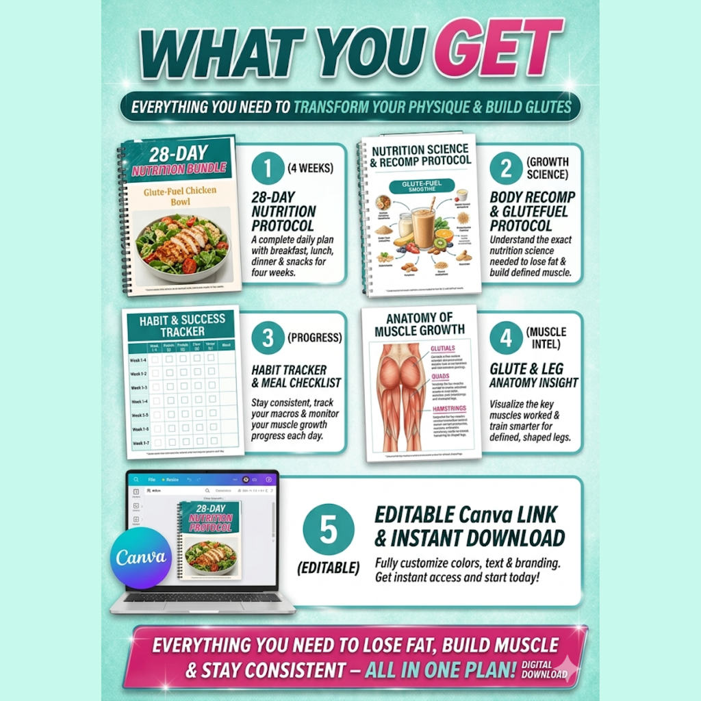 28 Day High Protein Low Carb Meal Plan E-Book (PDF Download)