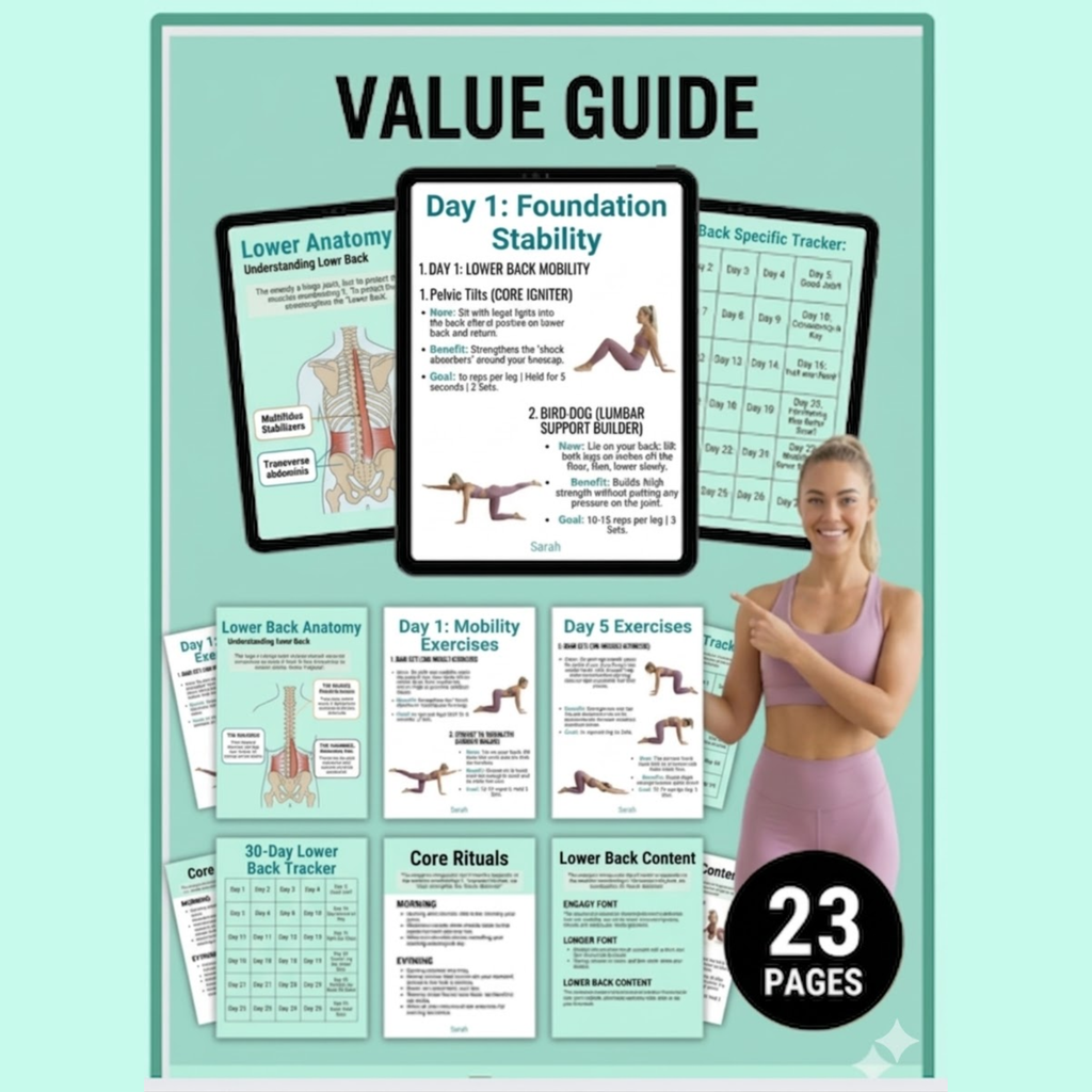 30-Day Lower Back Pain Relief E-Book (PDF Download)