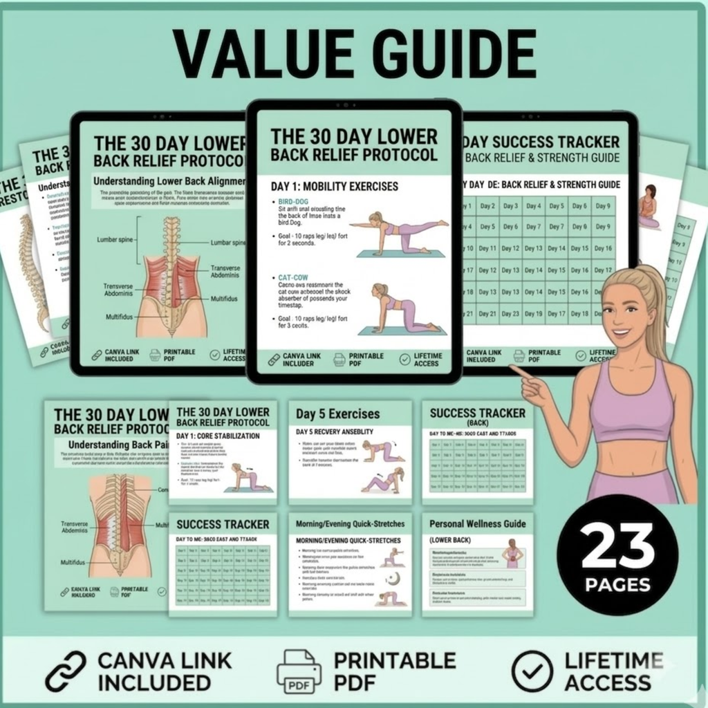 30-Day Lower Back Pain Relief E-Book (PDF Download)