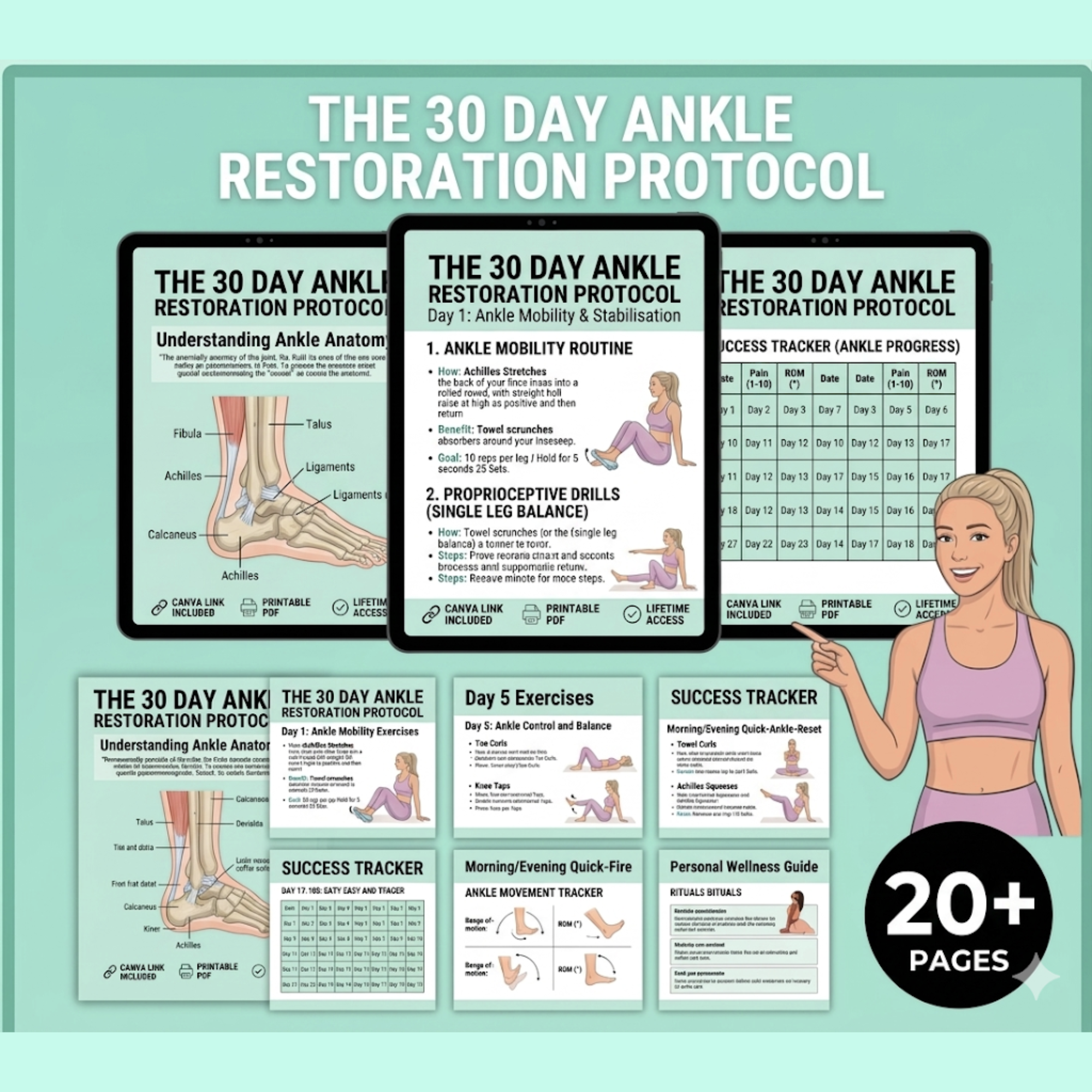 30 Day Ankle Recovery Guide E-Book (PDF Download)