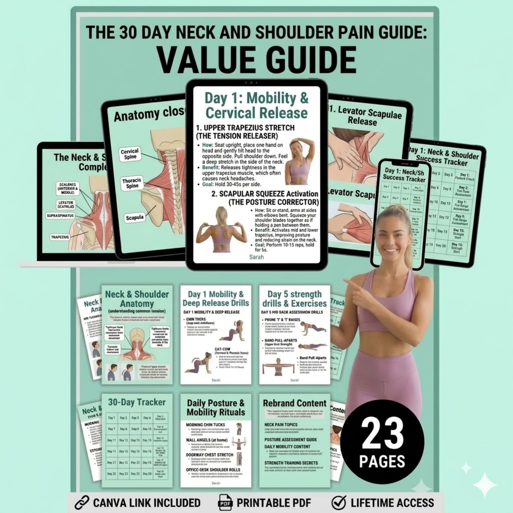 30-Day Neck Shoulder Pain Relief E-Book (PDF Download)