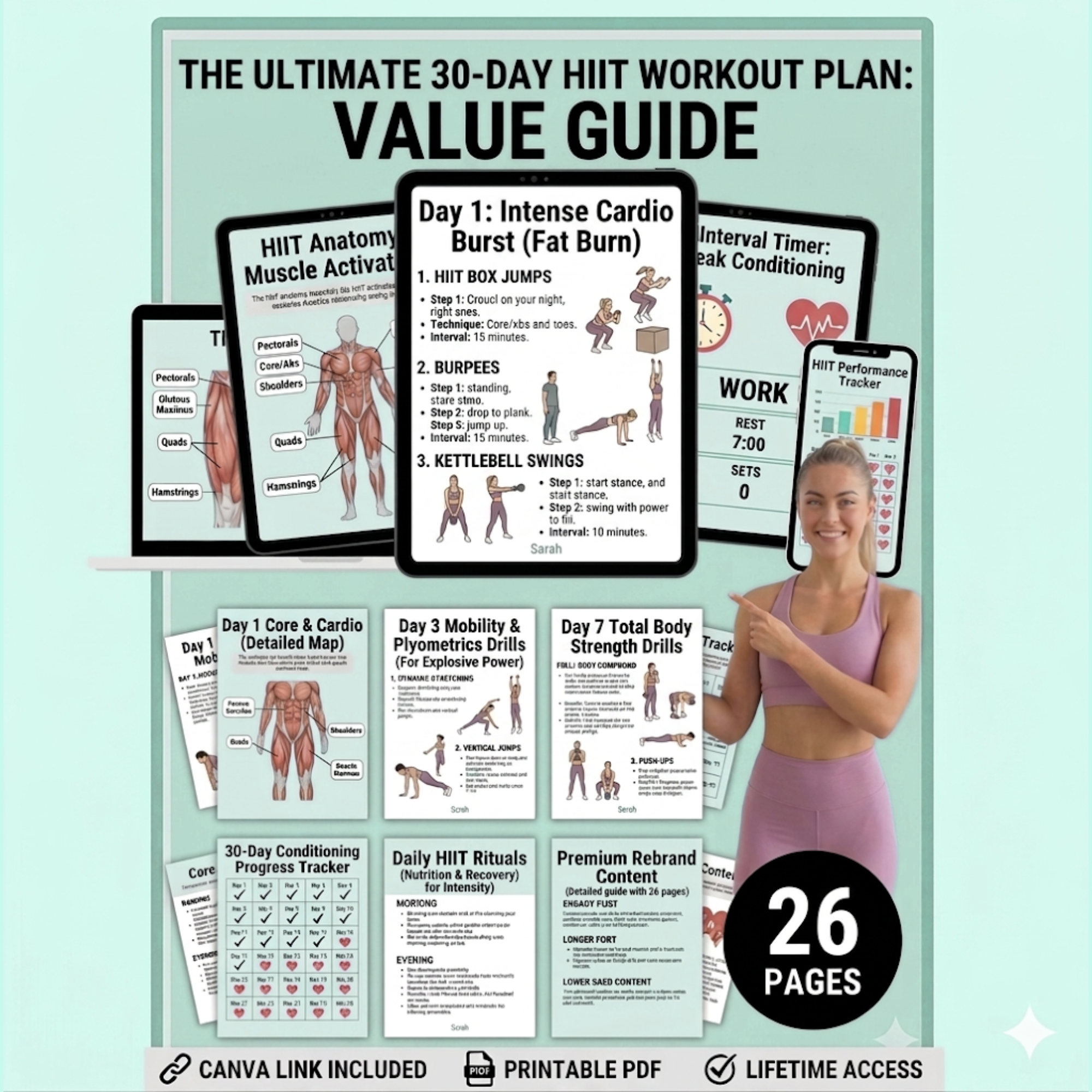 30 Day Fat Loss & Conditioning Exercise Guide E-Book (PDF Download)