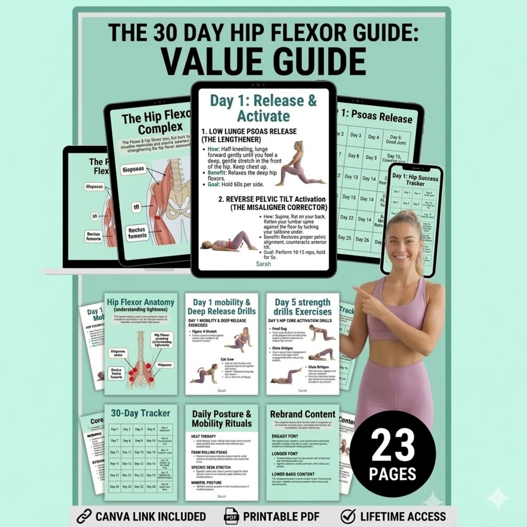 30-Day Hip Flexor Restoration E-Book (PDF Download)