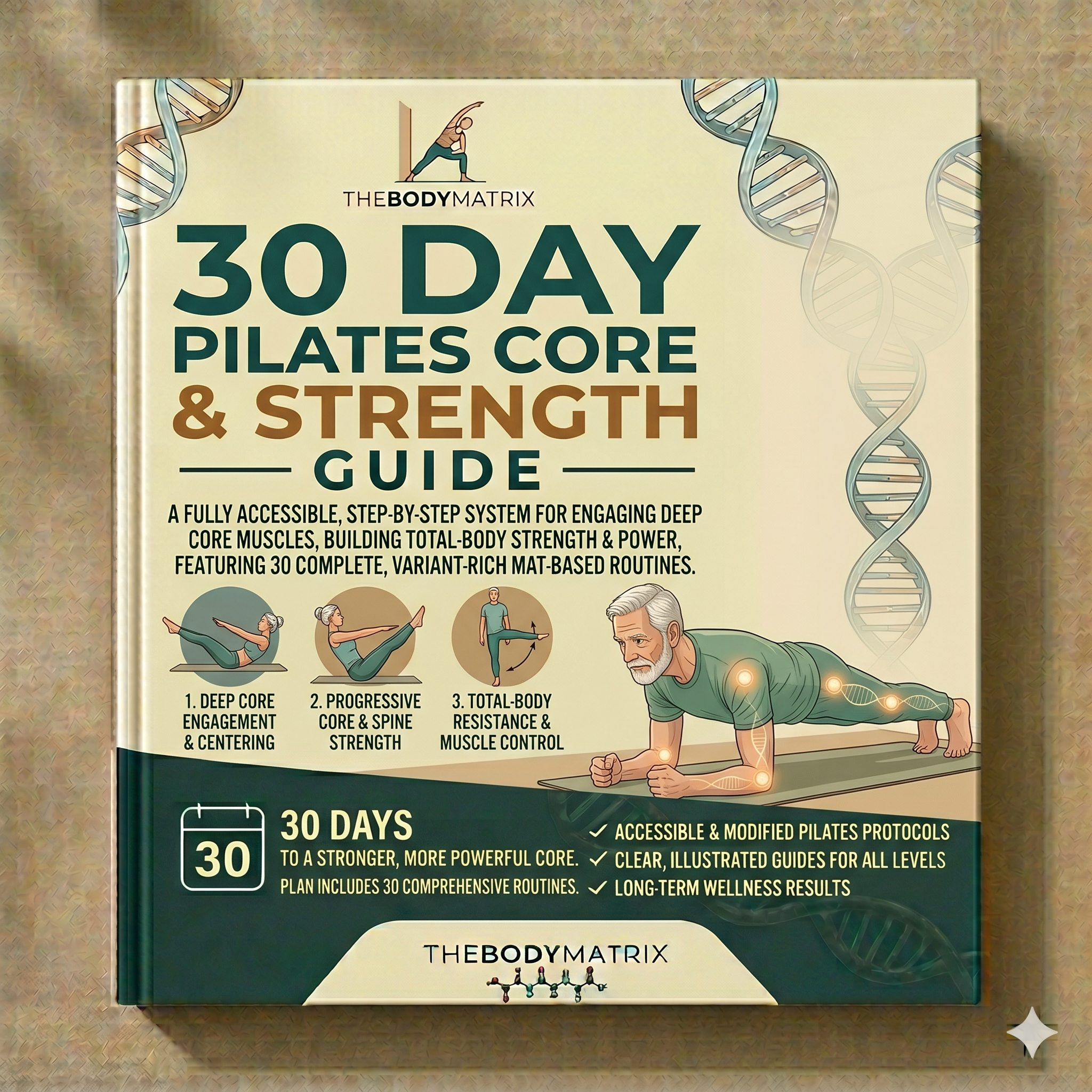 30 Day Pilates Core & Strength Guide E-Book (PDF Download)