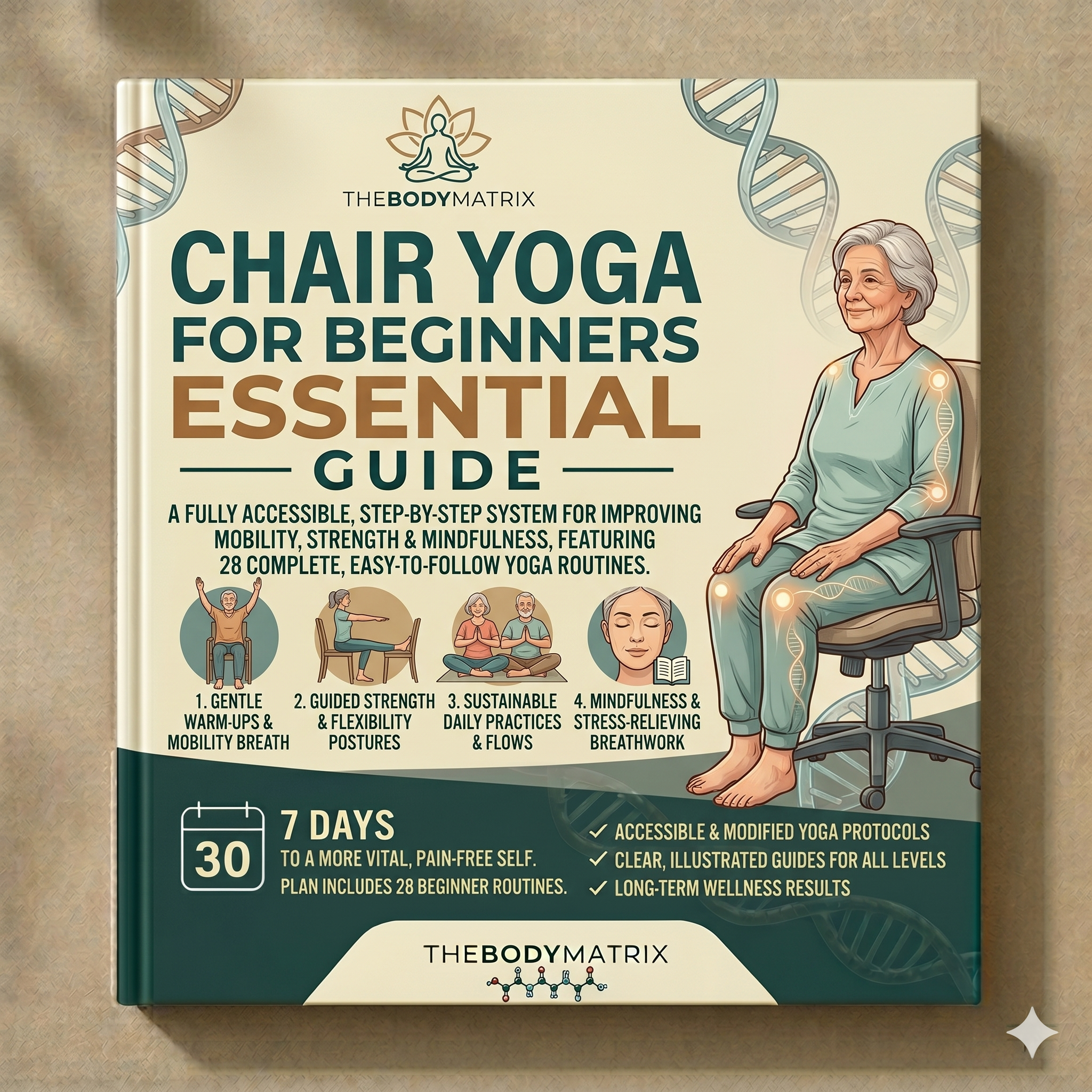 Chair Yoga for Beginners - Wall Pilates E-Book (PDF Download)