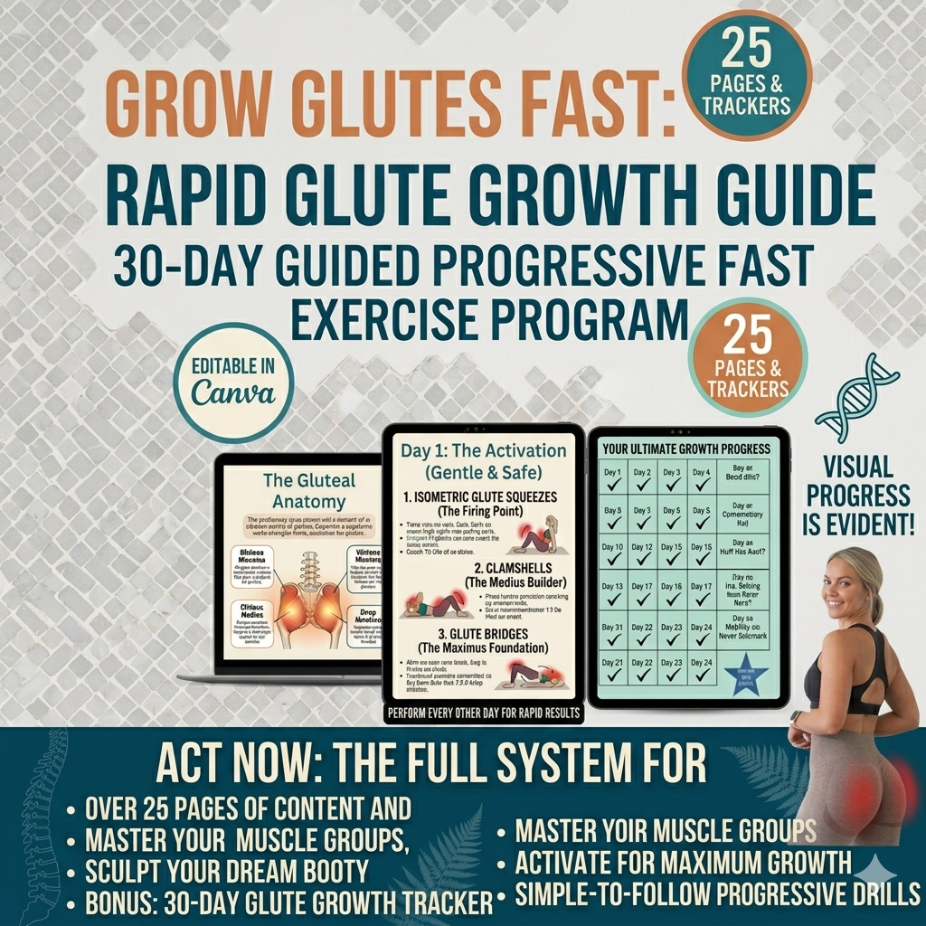 30-Day Glute Growth Workout E-Book (PDF Download)