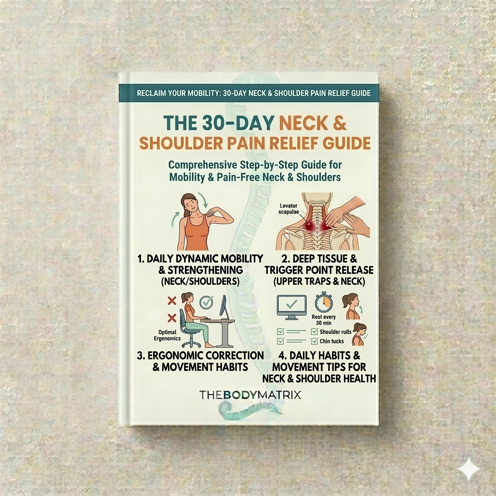 30-Day Neck Shoulder Pain Relief E-Book (PDF Download)