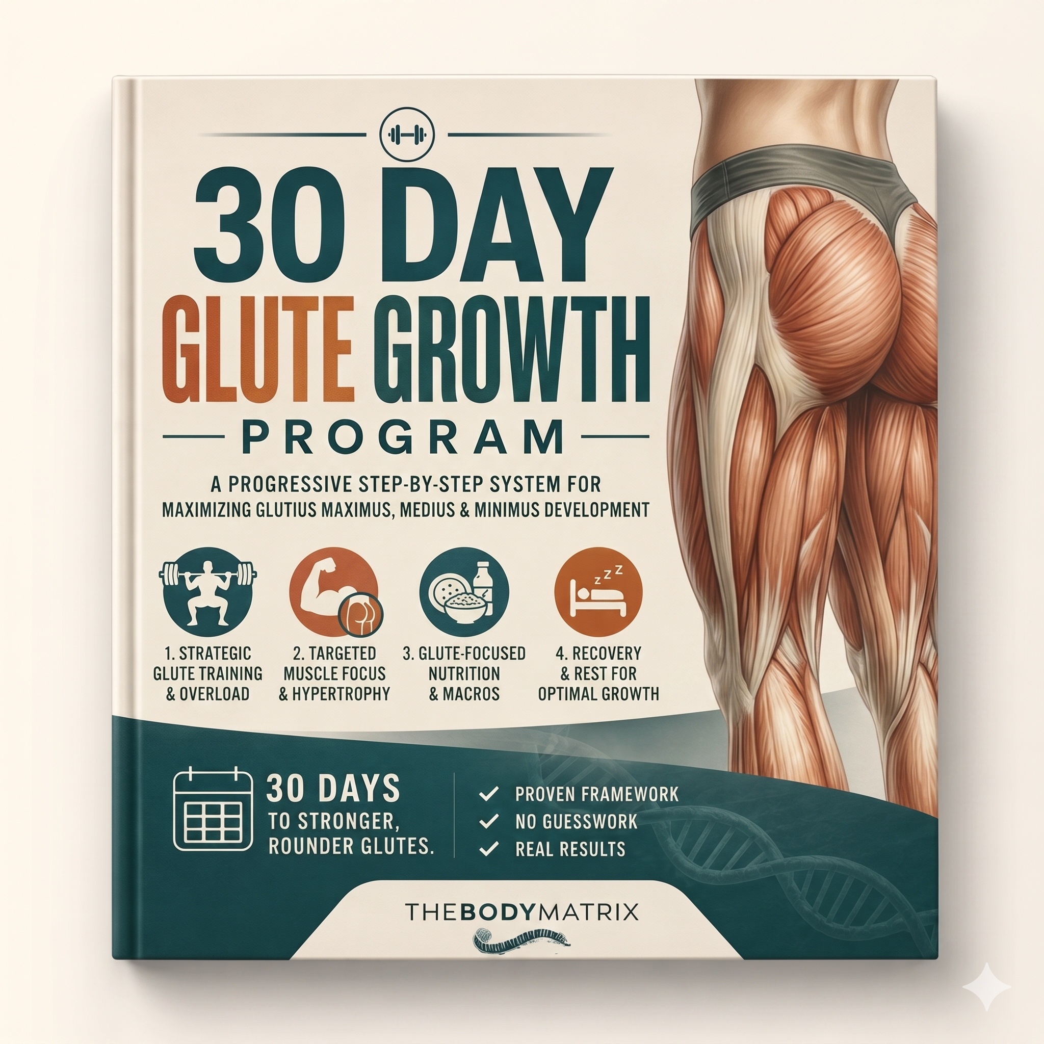30-Day Glute Growth Workout E-Book (PDF Download)
